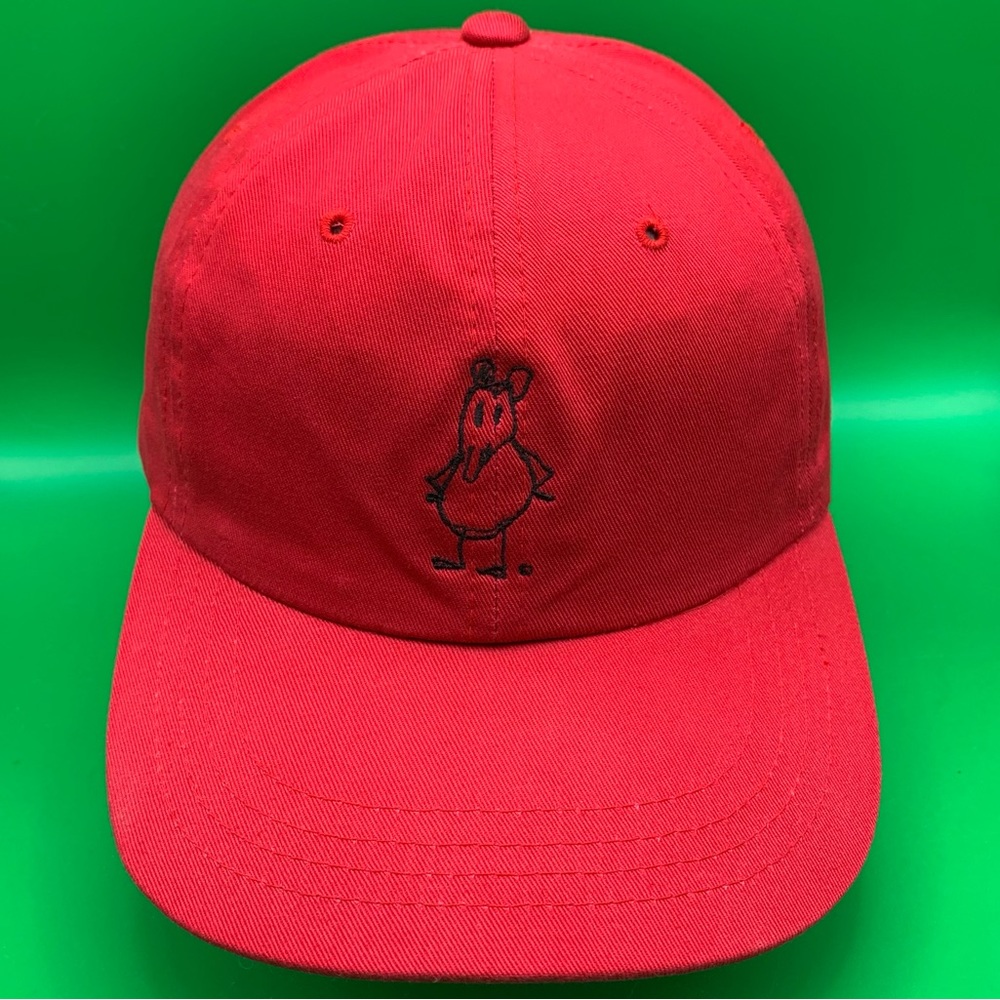 Jerry Garcia Wharf Rat Hat Red Dad Style Adjustable Strap Embroidered Signature